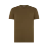 Camiseta de cuello redondo de algodón y lyocell Camiseta de cuello redondo de algodón y lyocell