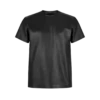 Camiseta de cuello redondo de napa suave Camiseta de cuello redondo de napa suave