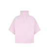 Camiseta escultural con cuello alto de mezcla de cachemira ultrafina
