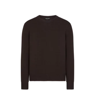 Camiseta ligera de algodón mezclado con cuello redondo