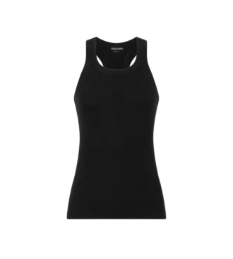 Camiseta sin mangas masculina de punto fino de merino con espalda nadadora