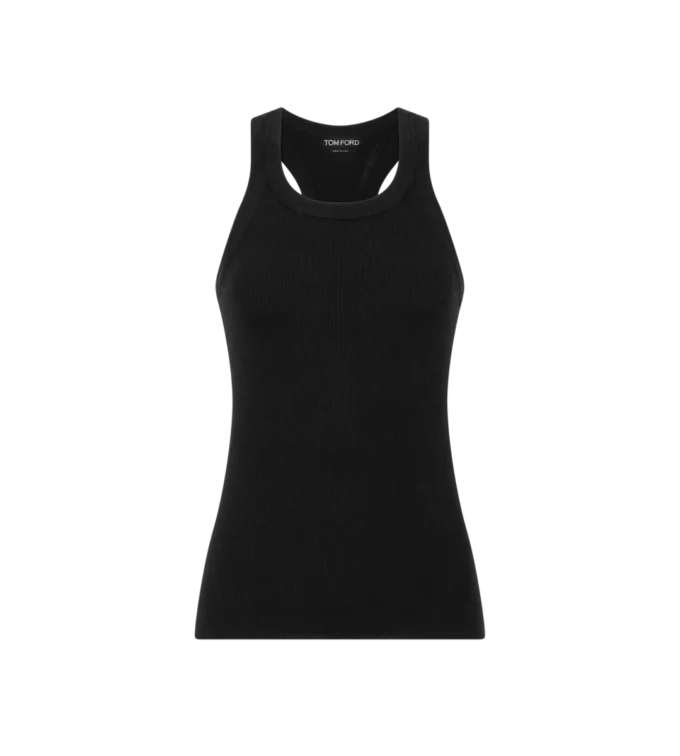 Camiseta sin mangas masculina de punto fino de merino con espalda nadadora Camiseta sin mangas masculina de punto fino de merino con espalda nadadora