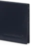 Cartera alargada con clip para billetes de piel granulada flexible