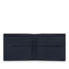 Cartera clásica con doble pliegue y línea T alargada de piel granulada flexible Cartera clásica con doble pliegue y línea T alargada de piel granulada flexible