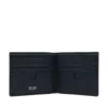 Cartera clásica de doble pliegue de piel granulada Cartera clásica de doble pliegue de piel granulada