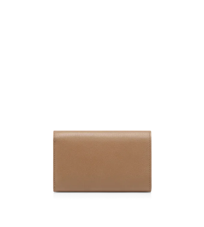 Cartera compacta Aube de piel granulada flexible Cartera compacta Aube de piel granulada flexible