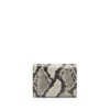 Cartera compacta Tara con estampado de pitón