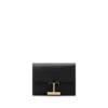 Cartera compacta Tara de piel granulada
