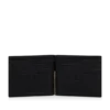 Cartera con clip para billetes de piel granulada Cartera con clip para billetes de piel granulada