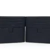 Cartera con clip para billetes de piel granulada Cartera con clip para billetes de piel granulada