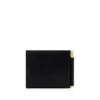 Cartera con clip para billetes de piel granulada Cartera con clip para billetes de piel granulada