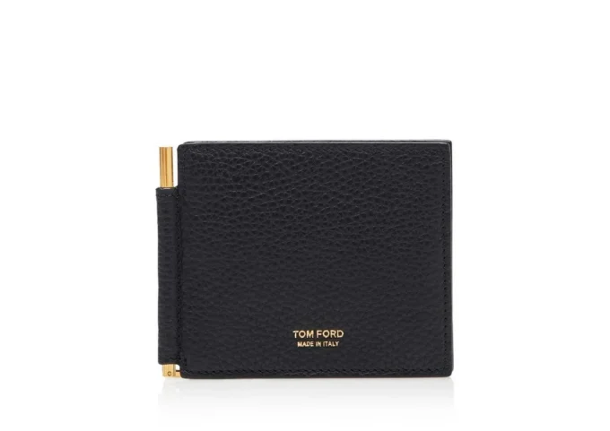 Cartera con clip para billetes de piel suave Cartera con clip para billetes de piel suave