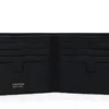 Cartera pequeña de piel granulada con doble pliegue