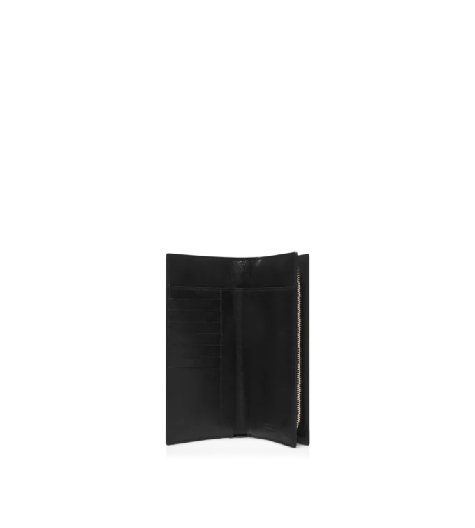 Cartera vertical de piel granulada flexible Cartera vertical de piel granulada flexible