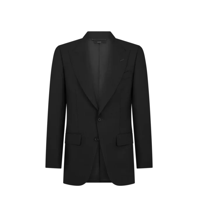 Chaqueta Atticus de mikado teñida en hilo Chaqueta Atticus de mikado teñida en hilo