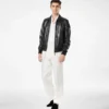 Chaqueta blouson con cuello de napa suave Chaqueta blouson con cuello de napa suave