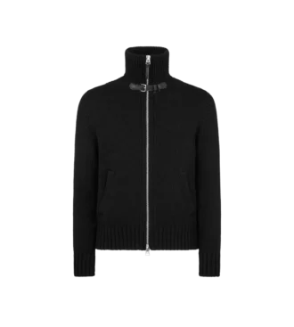 Chaqueta con cremallera de lana merino
