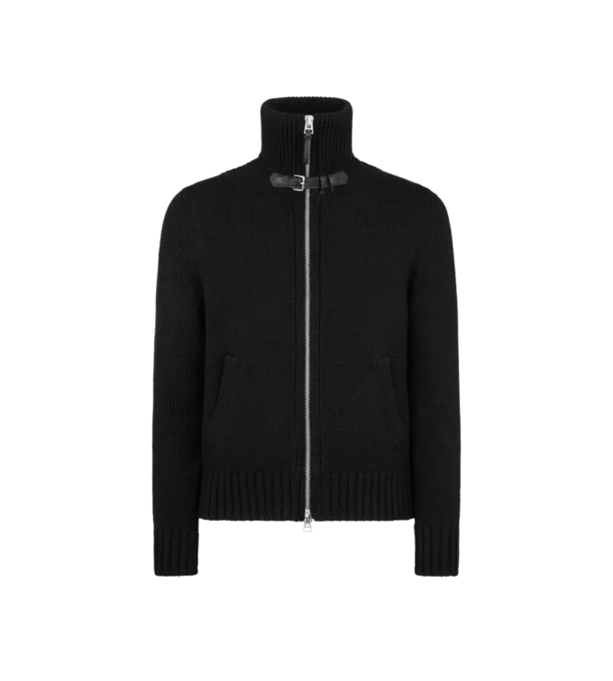 Chaqueta con cremallera de lana merino Chaqueta con cremallera de lana merino