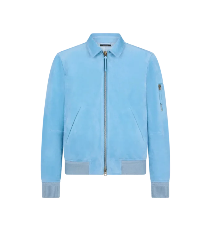 Chaqueta con cuello de ante de cachemira Chaqueta con cuello de ante de cachemira