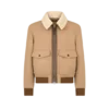 Chaqueta con cuello de piel de oveja doble dividible Chaqueta con cuello de piel de oveja doble dividible