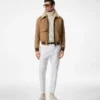Chaqueta con cuello de piel de oveja doble dividible Chaqueta con cuello de piel de oveja doble dividible