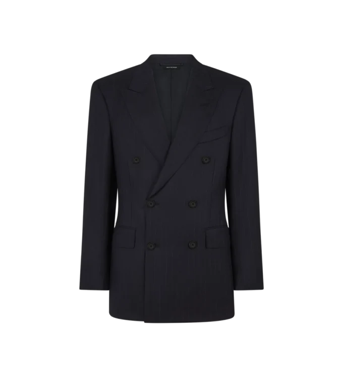Chaqueta con rayas sutiles Chaqueta con rayas sutiles