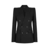 Chaqueta cruzada con diseño en espiga Chaqueta cruzada con diseño en espiga