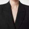 Chaqueta cruzada con diseño en espiga Chaqueta cruzada con diseño en espiga