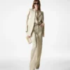Chaqueta cruzada «Wallis» de seda y sarga de lana Chaqueta cruzada «Wallis» de seda y sarga de lana