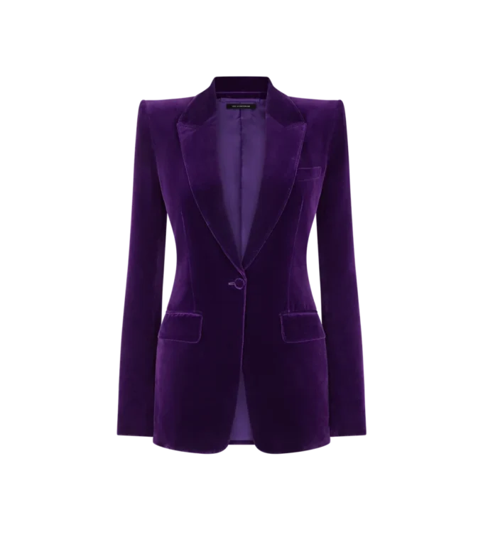 Chaqueta de algodón y terciopelo de botonadura sencilla Chaqueta de algodón y terciopelo de botonadura sencilla