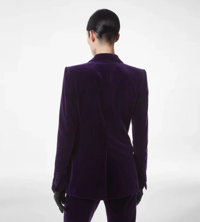 Chaqueta de algodón y terciopelo de botonadura sencilla Chaqueta de algodón y terciopelo de botonadura sencilla