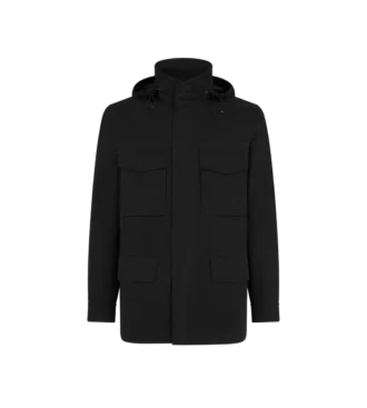Chaqueta de campo de algodón y seda
