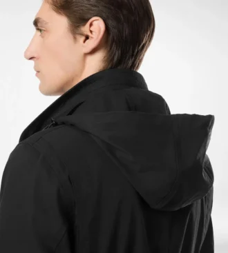 Chaqueta de campo de algodón y seda