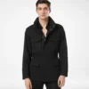 Chaqueta de campo de algodón y seda Chaqueta de campo de algodón y seda