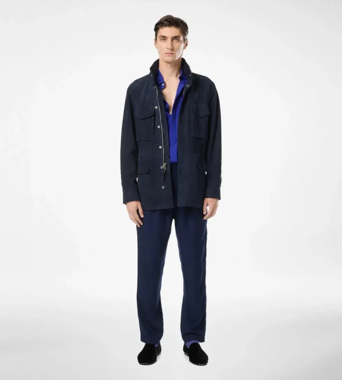 Chaqueta de campo de gamuza ligera Chaqueta de campo de gamuza ligera