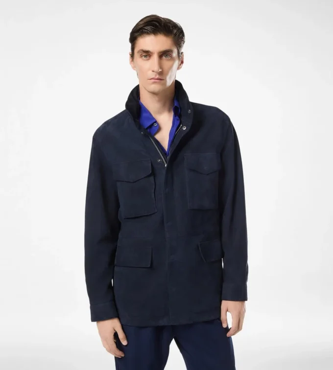 Chaqueta de campo de gamuza ligera Chaqueta de campo de gamuza ligera
