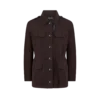 Chaqueta de campo de mezcla de lana