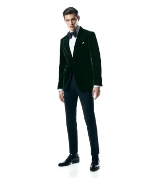 Chaqueta de cóctel Shelton de terciopelo fluido Chaqueta de cóctel Shelton de terciopelo fluido