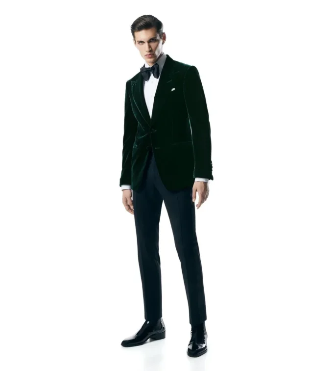 Chaqueta de cóctel Shelton de terciopelo fluido Chaqueta de cóctel Shelton de terciopelo fluido