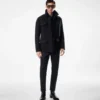 Chaqueta de cuatro bolsillos con doble cremallera y tejido de sarga Chaqueta de cuatro bolsillos con doble cremallera y tejido de sarga