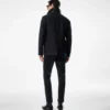 Chaqueta de cuatro bolsillos con doble cremallera y tejido de sarga Chaqueta de cuatro bolsillos con doble cremallera y tejido de sarga