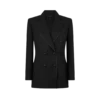 Chaqueta de esmoquin cruzada «Wallis» de mezcla de seda y mohair Chaqueta de esmoquin cruzada «Wallis» de mezcla de seda y mohair