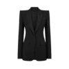 Chaqueta de esmoquin de lana y seda con botonadura sencilla Chaqueta de esmoquin de lana y seda con botonadura sencilla