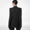 Chaqueta de esmoquin de lana y seda con botonadura sencilla Chaqueta de esmoquin de lana y seda con botonadura sencilla