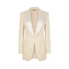 Chaqueta de esmoquin de una sola botonadura «Bianca» en brillante mezcla de seda Barathea Chaqueta de esmoquin de una sola botonadura «Bianca» en brillante mezcla de seda Barathea