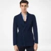 Chaqueta de espiga índigo Chaqueta de espiga índigo
