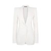 Chaqueta de franela de lana y cachemira de botonadura sencilla Chaqueta de franela de lana y cachemira de botonadura sencilla