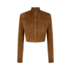 Chaqueta de oficial de ante de cordero de grano completo