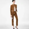 Chaqueta de oficial de ante de cordero de grano completo