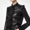 Chaqueta de piloto de napa